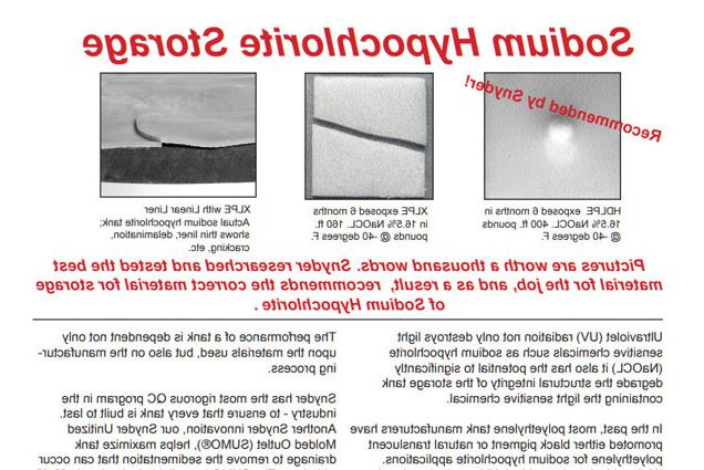 Sodium Hypochlorite Storage Brochure